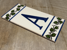 Keramische tegel Lisboa / letter A (15x7,5cm)