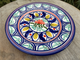 Portugees Tapasbordje Kleurrijk | Handgemaakt Keramiek Ø 18,5 cm