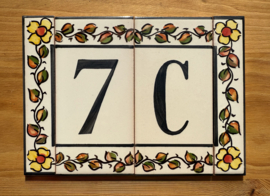 Keramische tegel Porto / letter C (15x7,5cm)