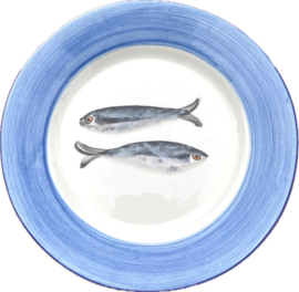 Rond bord Ø22cm / Sardines (R.25)