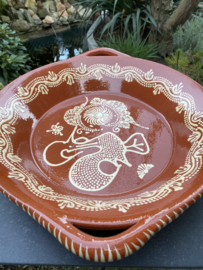 Ronde schaal met handgrepen Ø40x7cm