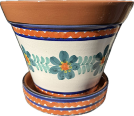 Bloempot met schotel (medium)