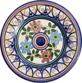 Portugees Tapasbordje Kleurrijk | Handgemaakt Keramiek Ø 18,5 cm