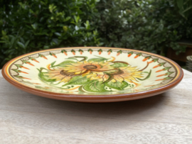 Bord met zonnebloemen Ø24cm (jc-p4)