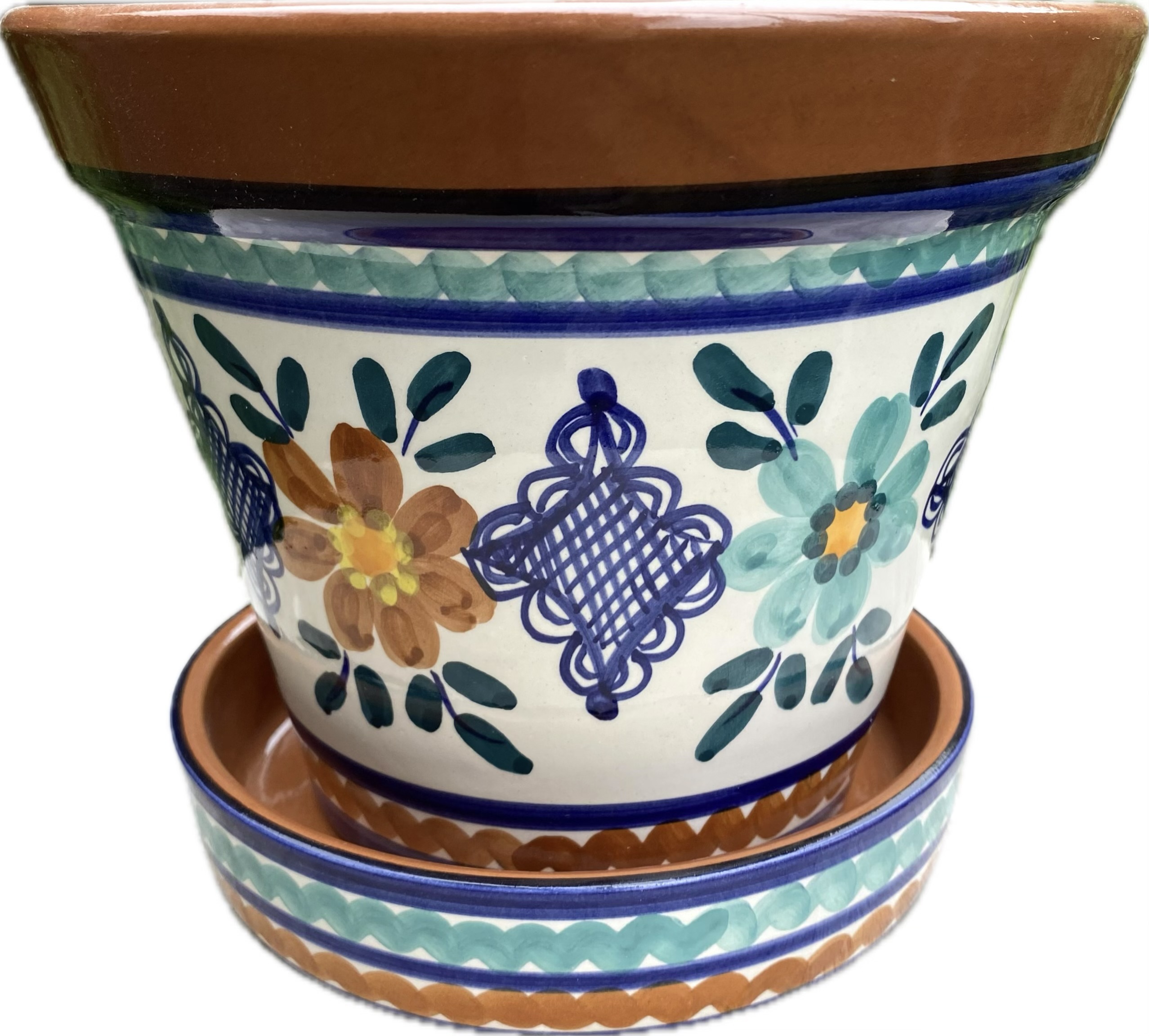 Bloempot met schotel (medium)