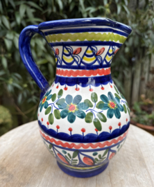 Schenkkan "Monsaraz" | Kleurrijk Bloemmotief | Handgemaakt Portugees Aardewerk | 1 Liter