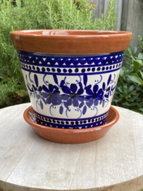 Bloempot met schotel (medium)
