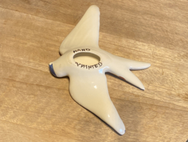 Keramische zwaluw met patroon 20x14cm