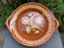 Ronde schaal met handgrepen Ø34x6cm