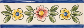 Keramische Randtegel Ofir Patroon | Smalle Afwerking Wandtegels | 15 x 5 cm