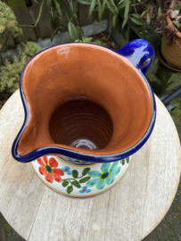 Schenkkan "Monsaraz" | Kleurrijk Bloemmotief | Handgemaakt Portugees Aardewerk | 1 Liter