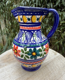 Schenkkan "Monsaraz" | Kleurrijk Bloemmotief | Handgemaakt Portugees Aardewerk | 1 Liter
