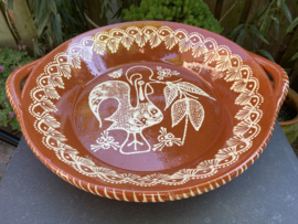 Ronde schaal met handgrepen Ø40x7cm