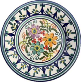 Portugees Tapasbordje Kleurrijk | Handgemaakt Keramiek Ø 18,5 cm