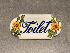 Keramisch deurbordje Toilet (9x4,5cm)