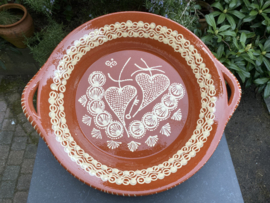 Ronde schaal met handgrepen Ø40x7cm