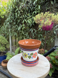 Bloempot met schotel (medium)
