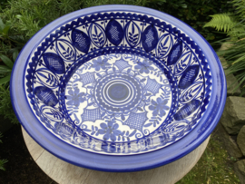 Ronde diepe schaal groot Ø31x9cm (ps9)