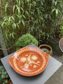 Ronde schaal met handgrepen Ø34x6cm