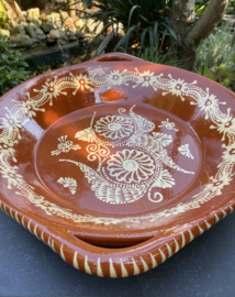 Ronde schaal met handgrepen Ø40x7cm