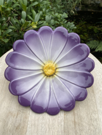 Reliëf bloem bord Ø21cm / Spaanse Margriet (R.25)