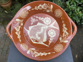 Ronde schaal met handgrepen Ø40x7cm