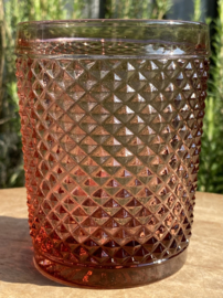 Waterglas roze (Diamond - bicos) / Vista Alegre