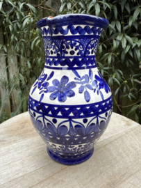 Schenkkan "Monsaraz" | Klassiek Blauw Bloemmotief | Handgemaakt Portugees Aardewerk | 1 Liter