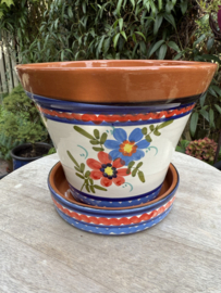 Bloempot met schotel (medium)