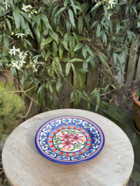 Portugees Tapasbordje Kleurrijk | Handgemaakt Keramiek Ø 18,5 cm