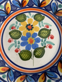 Portugees Tapasbordje Kleurrijk | Handgemaakt Keramiek Ø 18,5 cm