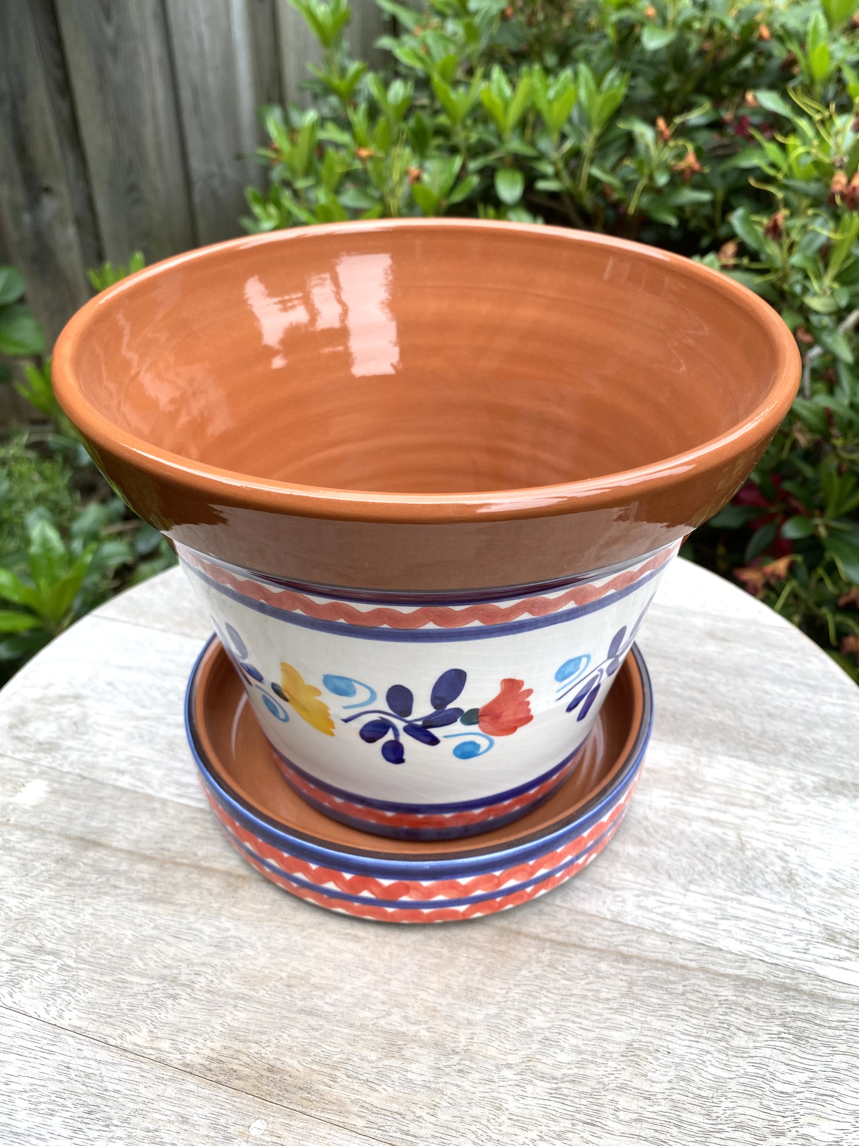 Bloempot met schotel (medium)