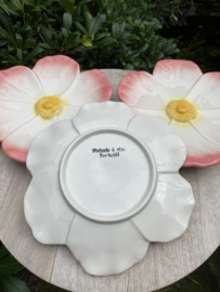 Reliëf bloem bord Ø21cm / Papaver (R.25)