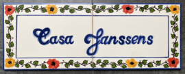 Keramisch naambord 2 (40x15cm)