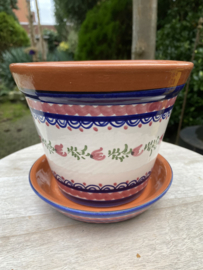 Bloempot met schotel (klein)