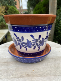 Bloempot met schotel (klein)