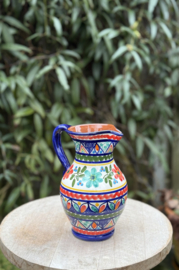 Schenkkan "Monsaraz" | Kleurrijk Bloemmotief | Handgemaakt Portugees Aardewerk | 1 Liter