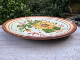 Bord met bloemen Ø24cm (jc-p4)