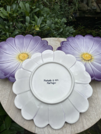 Reliëf bloem bord Ø21cm / Spaanse Margriet (R.25)