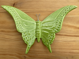 Keramische vlinder groen 17x23cm