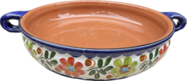 Handgemaakte Portugese Ovenschaal Rond Kleurrijk | 2-3 Personen | Alentejo
