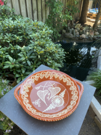 Ronde schaal met handgrepen Ø34x6cm
