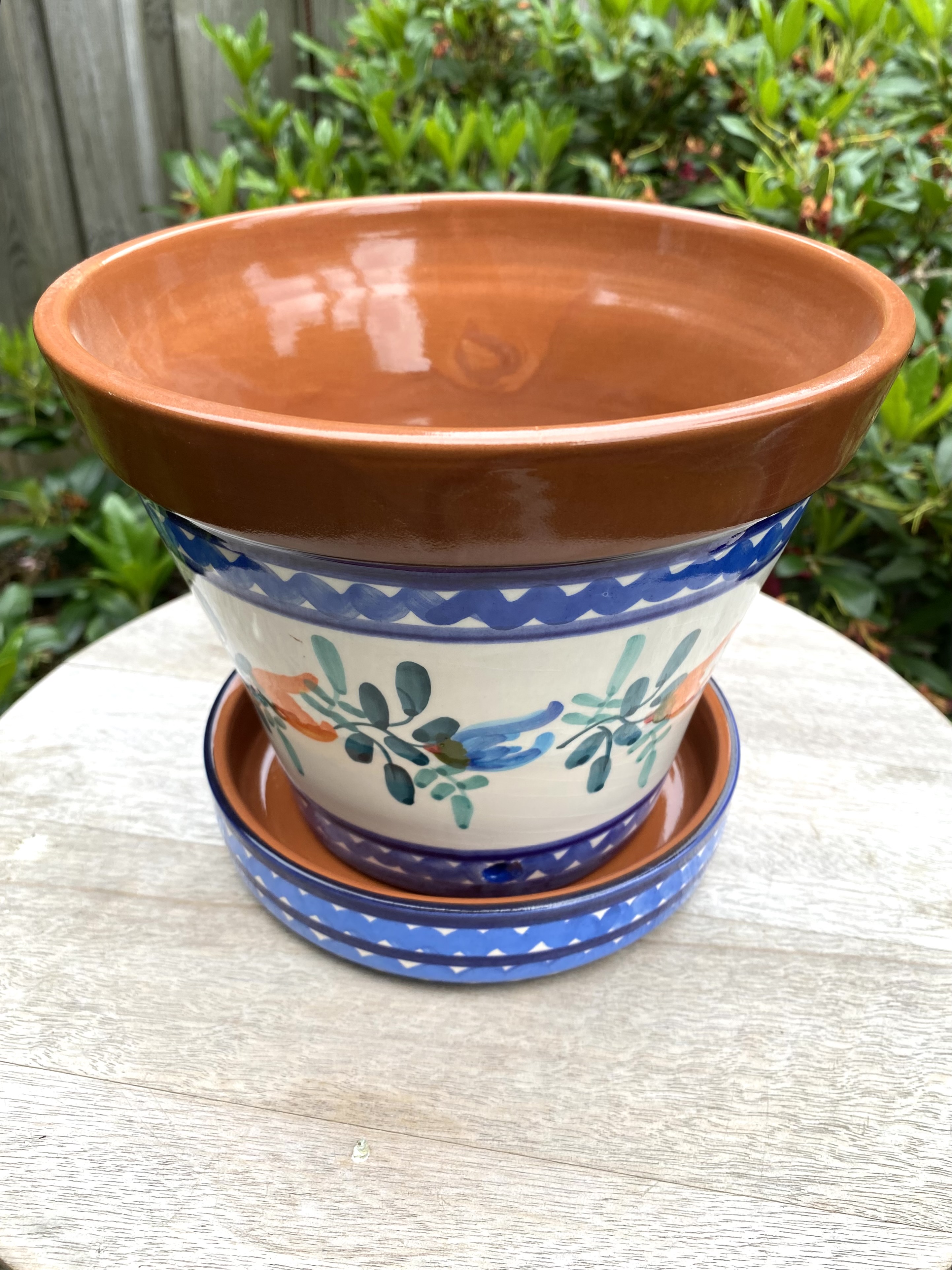 Bloempot met schotel (medium)