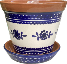 Bloempot met schotel (medium)