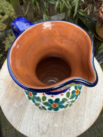 Schenkkan "Monsaraz" | Kleurrijk Bloemmotief | Handgemaakt Portugees Aardewerk | 1 Liter