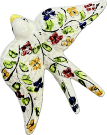 Handgemaakte Portugese Zwaluw  | Patroon Coimbra | Wanddecoratie M (16 cm)