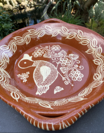 Ronde schaal met handgrepen Ø40x7cm