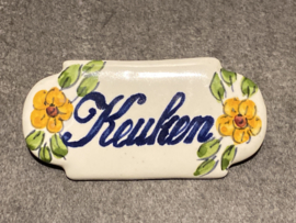 Keramisch deurbordje Keuken (9x4,5cm)