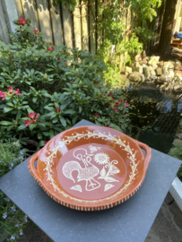 Ronde schaal met handgrepen Ø34x6cm