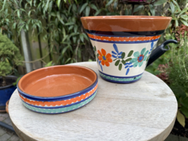 Bloempot met schotel (medium)
